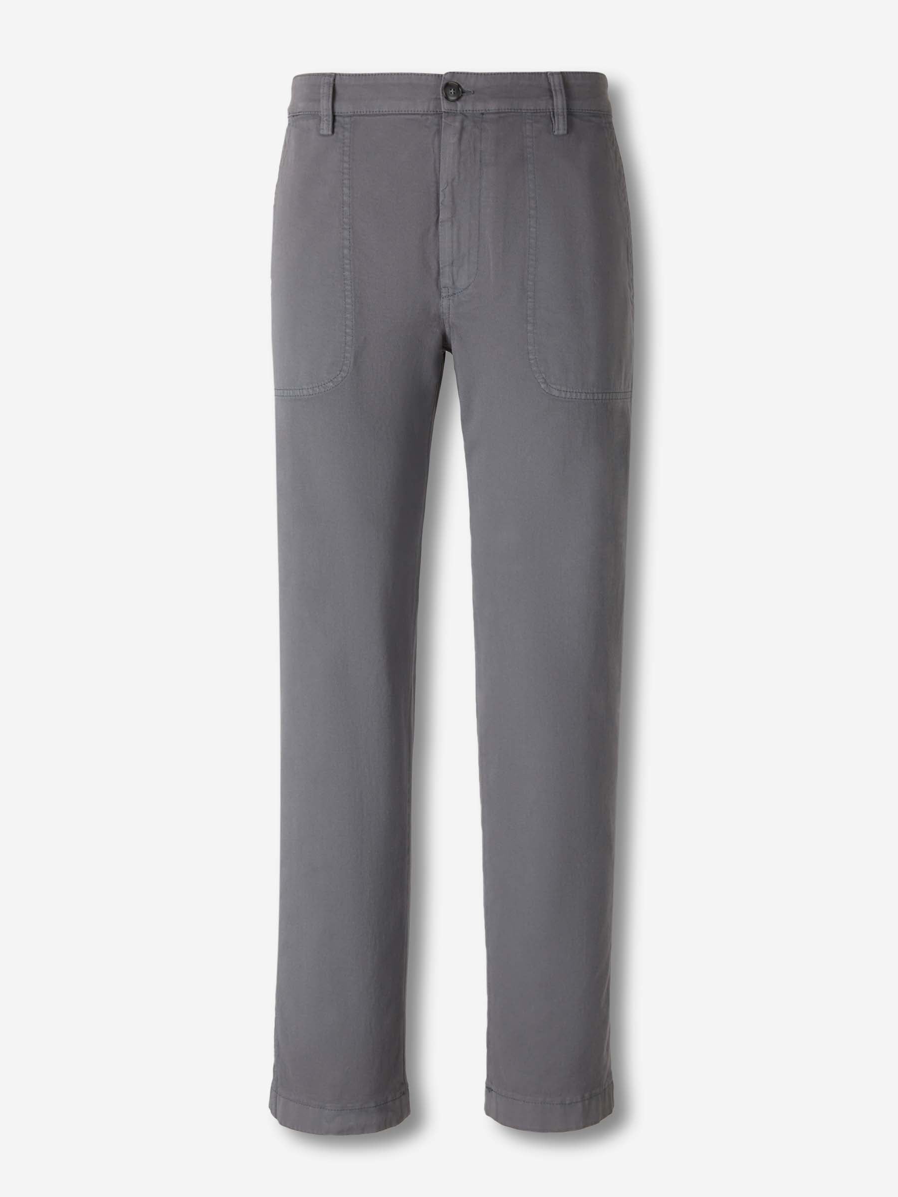 Canali Hombre Barcelona Pantalones Rectos Chinos color Gris sku 521-003572 02 - Foto 1