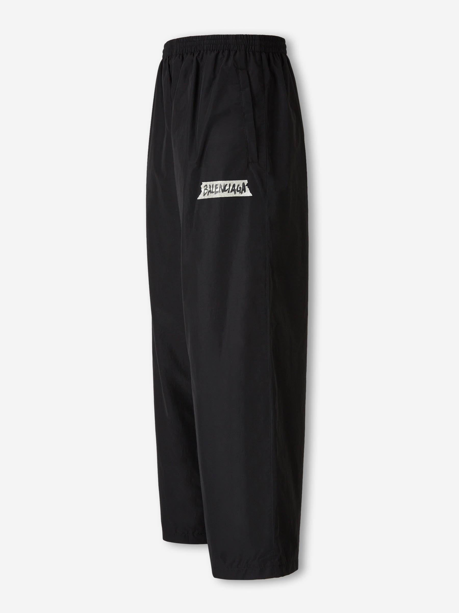 Balenciaga Hombre Barcelona Pantalones Masking Tape color Negro sku 521-003573 01 - Foto 2