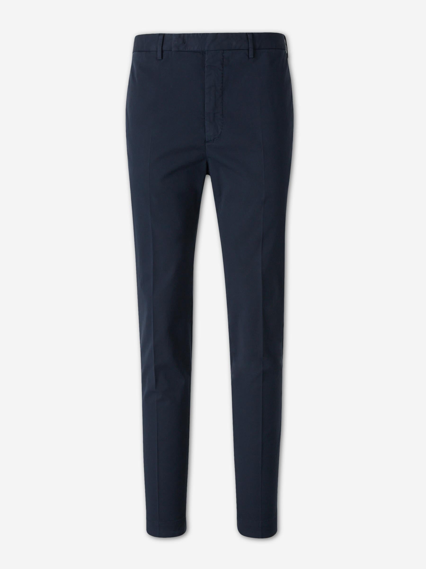 Incotex Hombre Barcelona Pantalones Chinos Algodón color Azul Marino sku 521-003622 04 - Foto 1