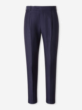 PT01 Hombre Barcelona Pantalones Rectos Pinzas color Azul Noche sku 521-003626 02 - Foto 1