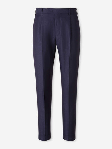 PT01 Hombre Barcelona Pantalones Rectos Pinzas color Azul Noche sku 521-003626 02 - Foto 1