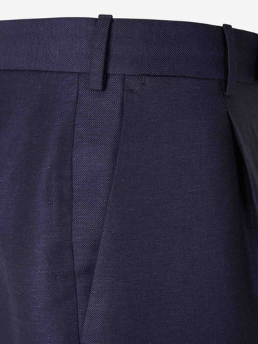PT01 Hombre Barcelona Pantalones Rectos Pinzas color Azul Noche sku 521-003626 02 - Foto 3