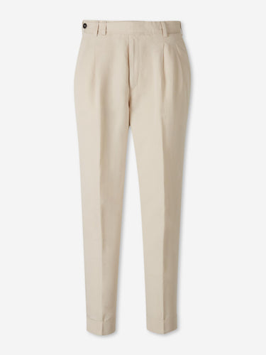 PT01 Hombre Barcelona Pantalones Rectos Pinzas color Beige sku 521-003627 01 - Foto 1