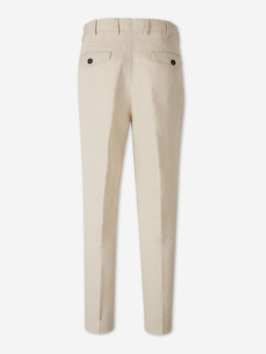 PT01 Hombre Barcelona Pantalones Rectos Pinzas color Beige sku 521-003627 01 - Foto 2