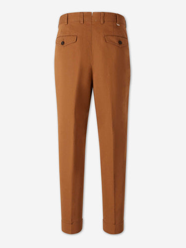 PT01 Hombre Barcelona Pantalones Rectos Pinzas color Caramelo sku 521-003627 02 - Foto 2