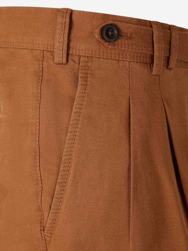 PT01 Hombre Barcelona Pantalones Rectos Pinzas color Caramelo sku 521-003627 02 - Foto 3