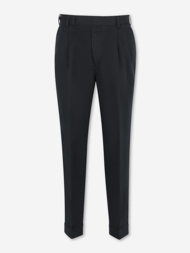 PT01 Hombre Barcelona Pantalones Chinos Lino color Negro sku 521-003627 03 - Foto 1