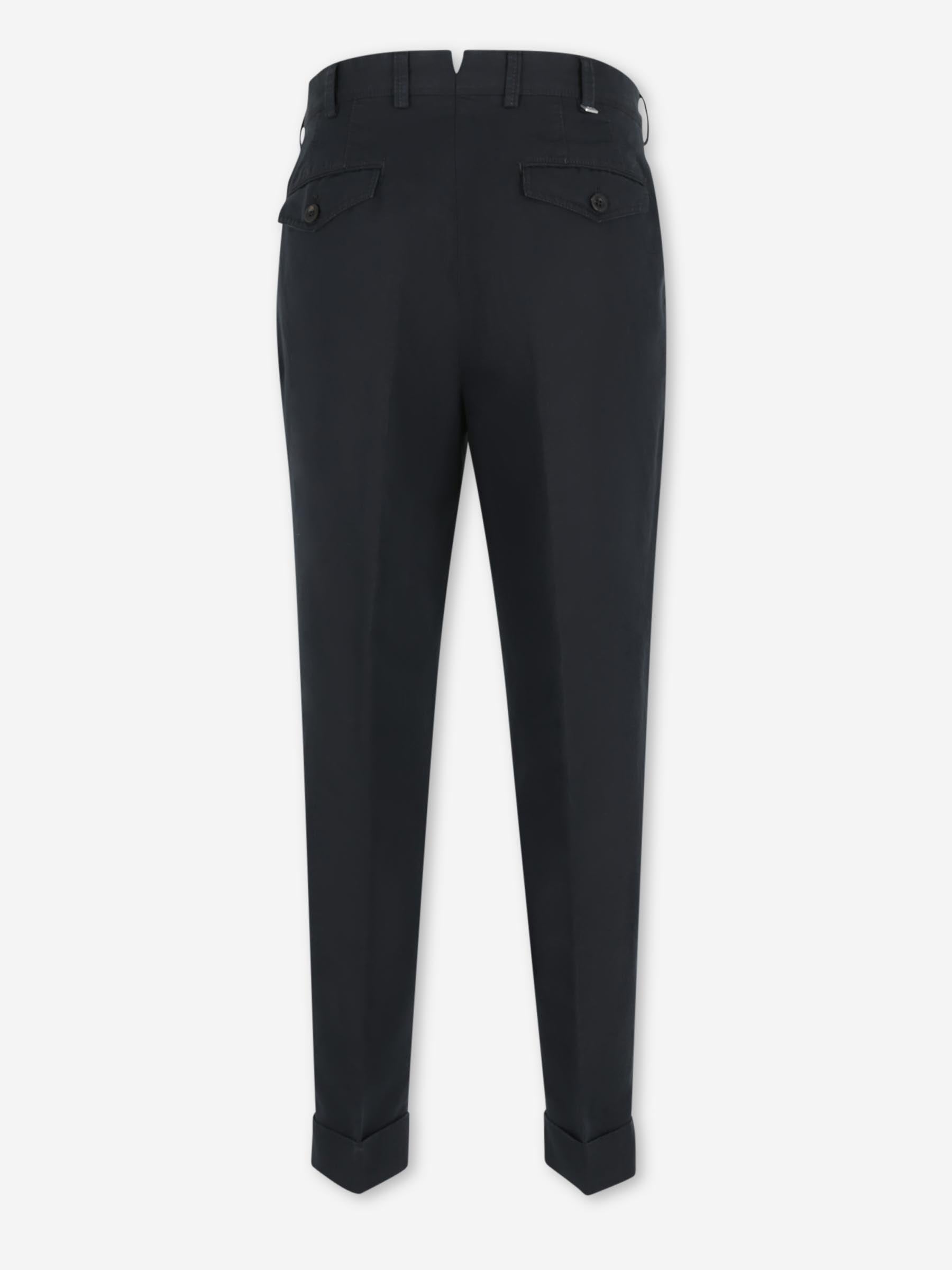 PT01 Hombre Barcelona Pantalones Chinos Lino color Negro sku 521-003627 03 - Foto 2