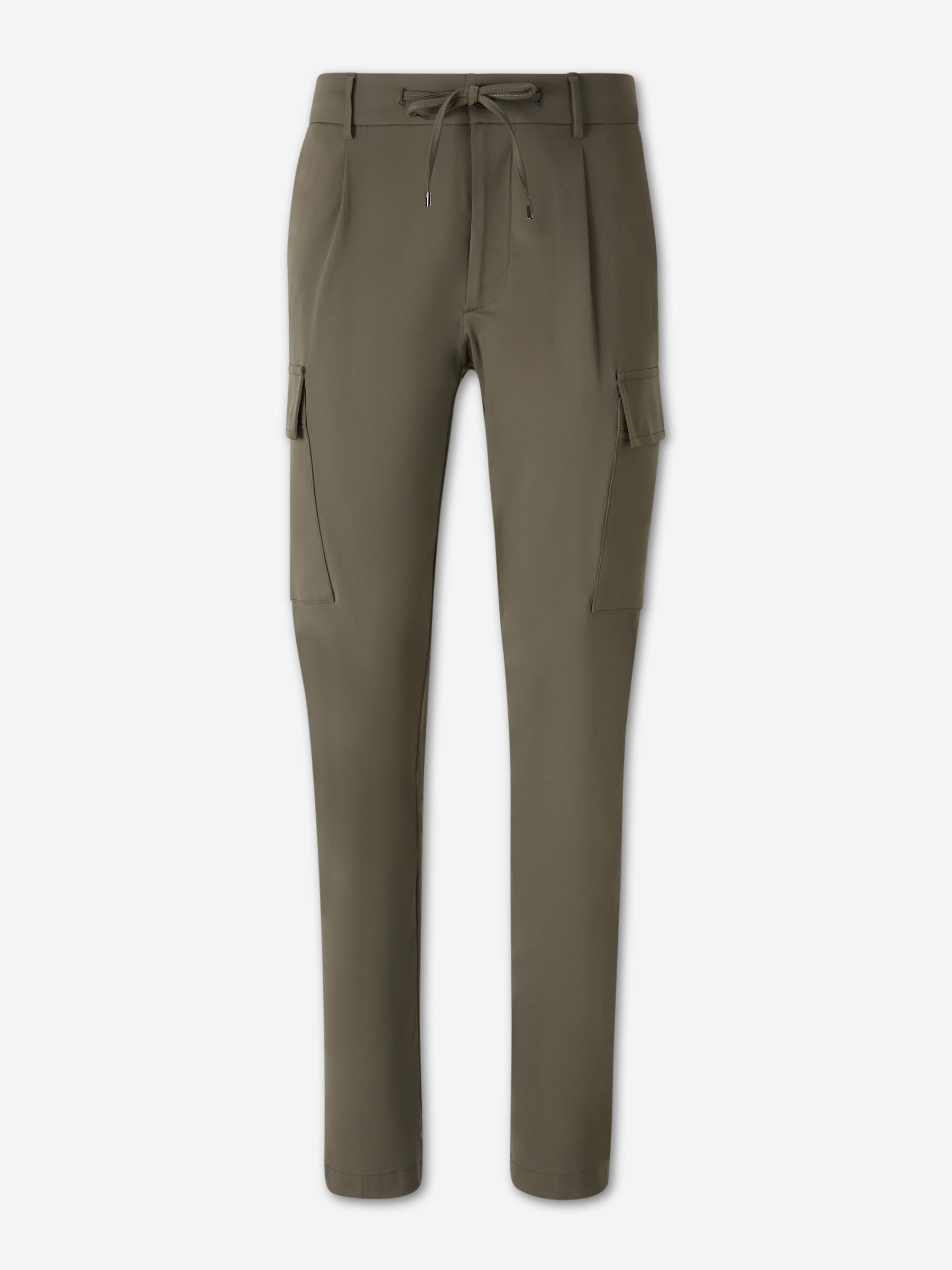 Berwich Hombre Barcelona Pantalones Rectos Cargo color Verde Militar sku 521-003631 01 - Foto 1