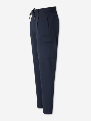 Berwich Hombre Barcelona Pantalones Rectos Cargo color Azul Noche sku 521-003631 02 - Foto 2