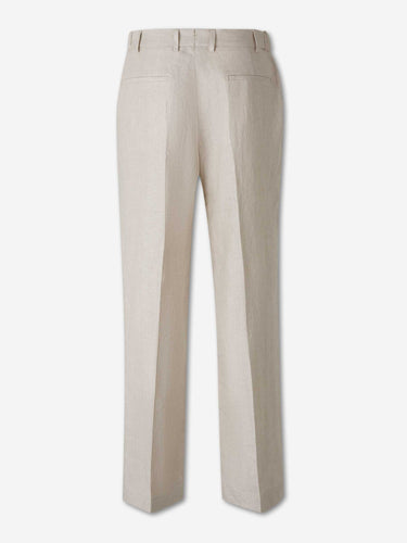 Berwich Hombre Barcelona Pantalones Chinos Lino color Lino sku 521-003632 01 - Foto 2