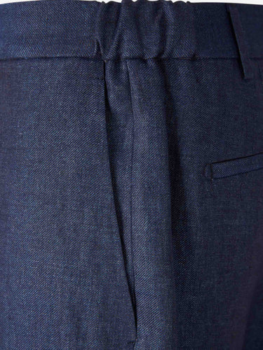 Berwich Hombre Barcelona Pantalones Lucano Elax color Azul Noche sku 521-003632 03 - Foto 3