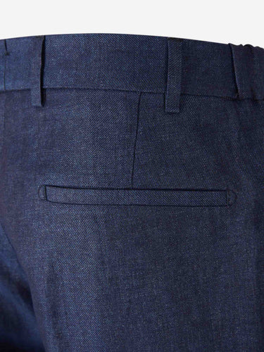Berwich Hombre Barcelona Pantalones Lucano Elax color Azul Noche sku 521-003632 03 - Foto 4