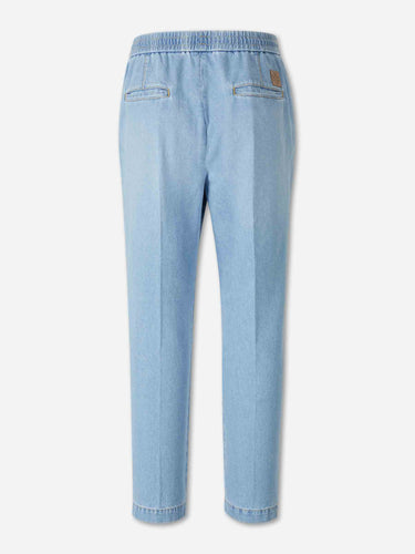 Jacob Cohën Hombre Barcelona Pantalones Fluido Lino color Azul Celeste sku 521-003634 01 - Foto 2
