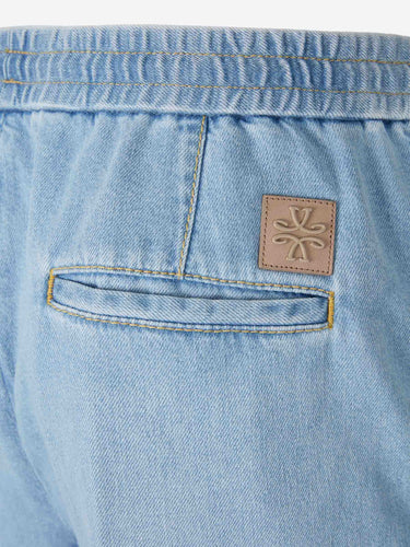 Jacob Cohën Hombre Barcelona Pantalones Fluido Lino color Azul Celeste sku 521-003634 01 - Foto 4