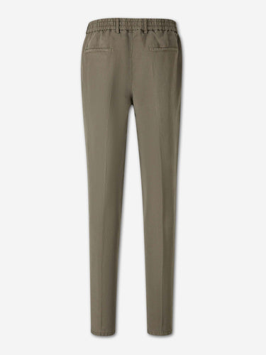 Santa Eulalia Hombre Barcelona Pantalones Rectos Pinzas color Verde Oscuro sku 521-003637 03 - Foto 2