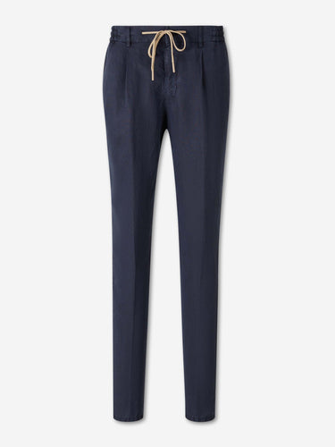 Santa Eulalia Hombre Barcelona Pantalones Rectos Pinzas color Azul Marino sku 521-003637 04 - Foto 1