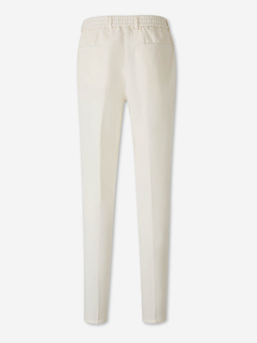 Santa Eulalia Hombre Barcelona Pantalones Rectos Pinzas color Marfil sku 521-003637 06 - Foto 2