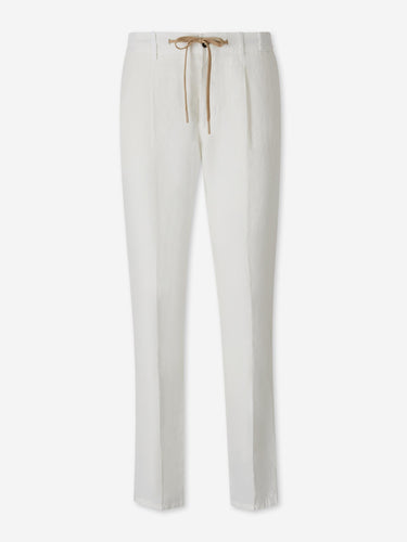 Santa Eulalia Hombre Barcelona Pantalones Rectos Pinzas color Blanco sku 521-003637 07 - Foto 1