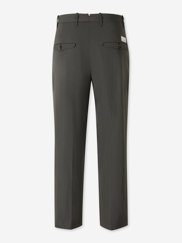 Nine in the morning Hombre Barcelona Pantalones Cropped Lana color Verde Oscuro sku 521-003639 01 - Foto 2