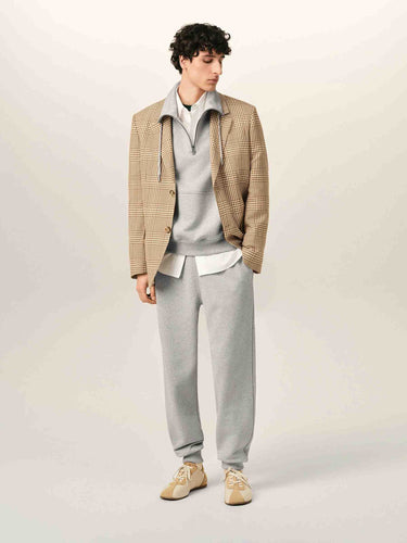 Ami Paris Hombre Barcelona Joggers Algodón color Gris Claro sku 521-003673 01 - Foto 2