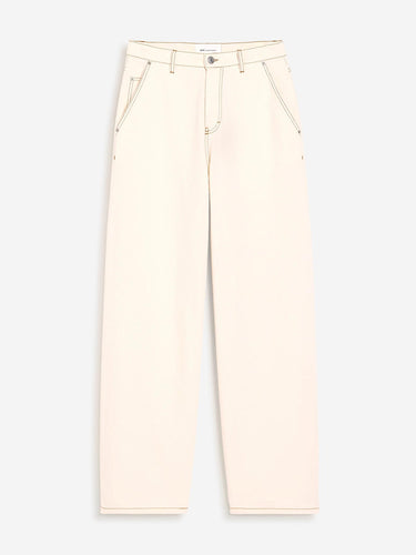 Ami Paris Hombre Barcelona Jeans Anchos Algodón color Beige sku 521-003674 01 - Foto 1