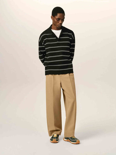 Ami Paris Hombre Barcelona Pantalones Carrot Lino color Camel sku 521-003678 01 - Foto 2