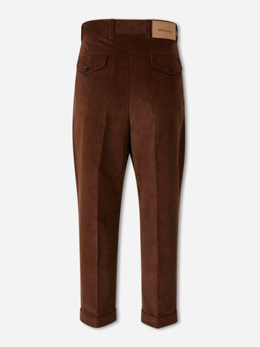 Ami Paris Hombre Barcelona Pantalones Anchos Pana color Marrón Oscuro sku 521-003680 01 - Foto 2