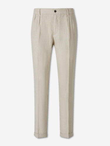 Santa Eulalia Hombre Barcelona Pantalones Rectos Lino color Beige sku 521-003744 01 - Foto 1