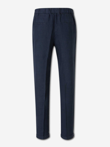 Santa Eulalia Hombre Barcelona Pantalones Rectos Lino color Azul Marino sku 521-003744 02 - Foto 2