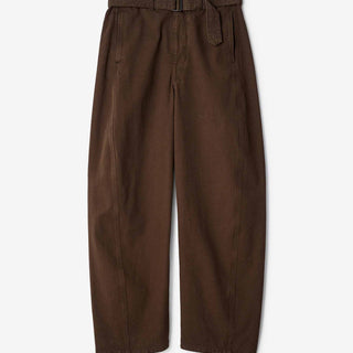 Lemaire Hombre Barcelona Pantalón Ancho Cinturón color Marrón Oscuro sku 521-003825 00 - Foto 1