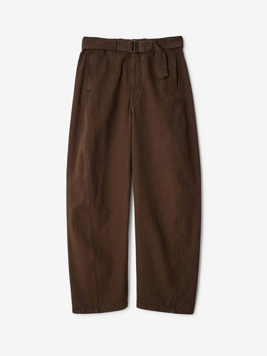 Lemaire Hombre Barcelona Pantalón Ancho Cinturón color Marrón Oscuro sku 521-003825 00 - Foto 1