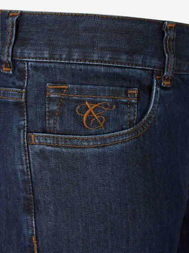 Canali Hombre Barcelona Jeans Straight Denim color Azul Denim Oscuro sku 522-002806 02 - Foto 3