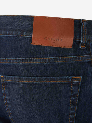 Canali Hombre Barcelona Jeans Straight Denim color Azul Denim Oscuro sku 522-002806 02 - Foto 4