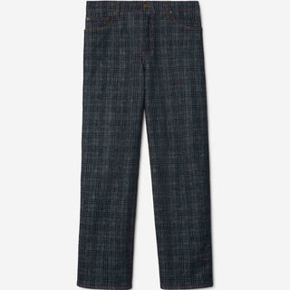 Burberry Hombre Barcelona Jeans Anchos Check color Azul Denim Oscuro sku 522-002843 01 - Foto 1