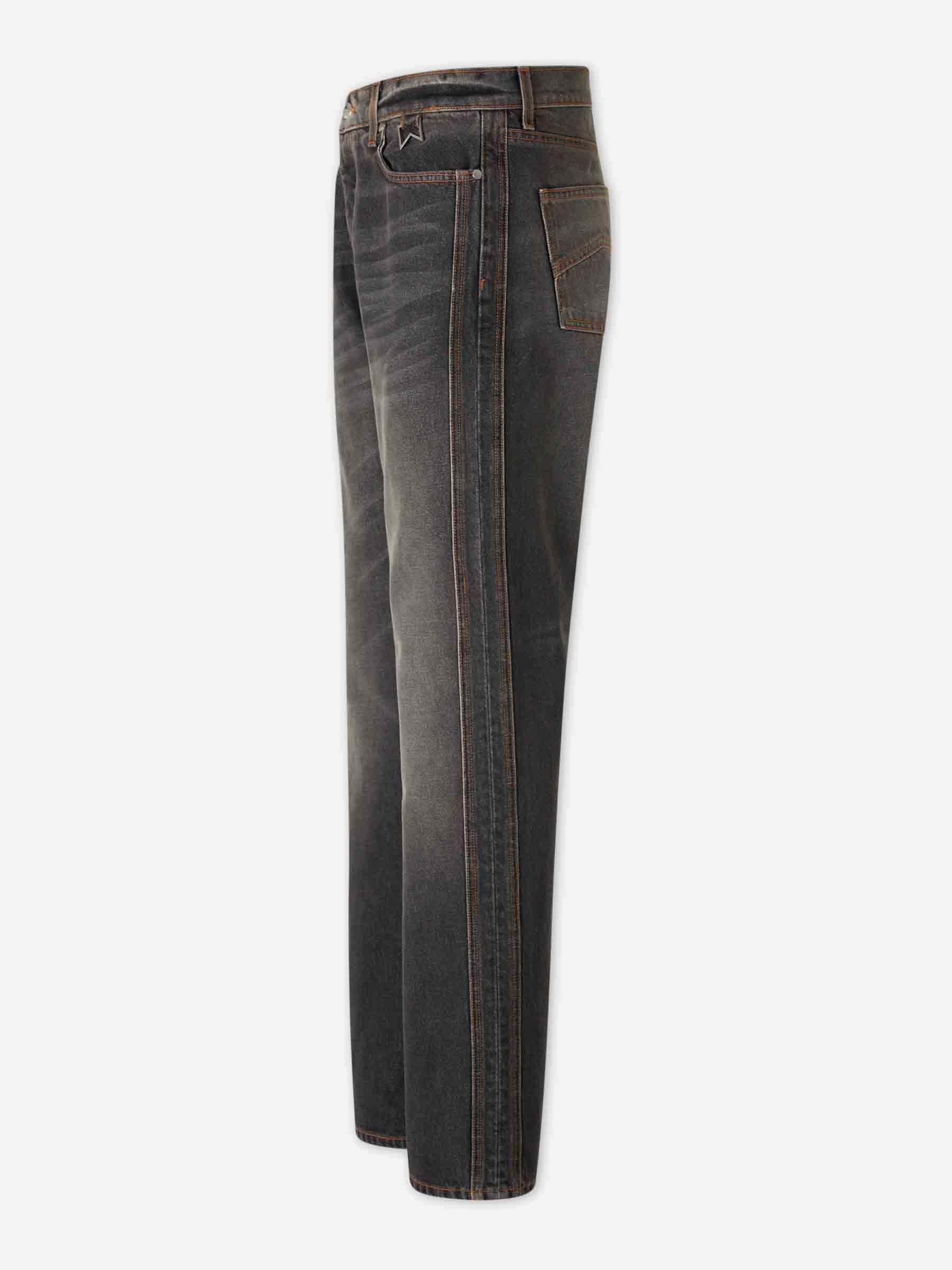 Rhude Hombre Barcelona Jeans Slim Traxedo color Negro sku 522-002847 01 - Foto 2