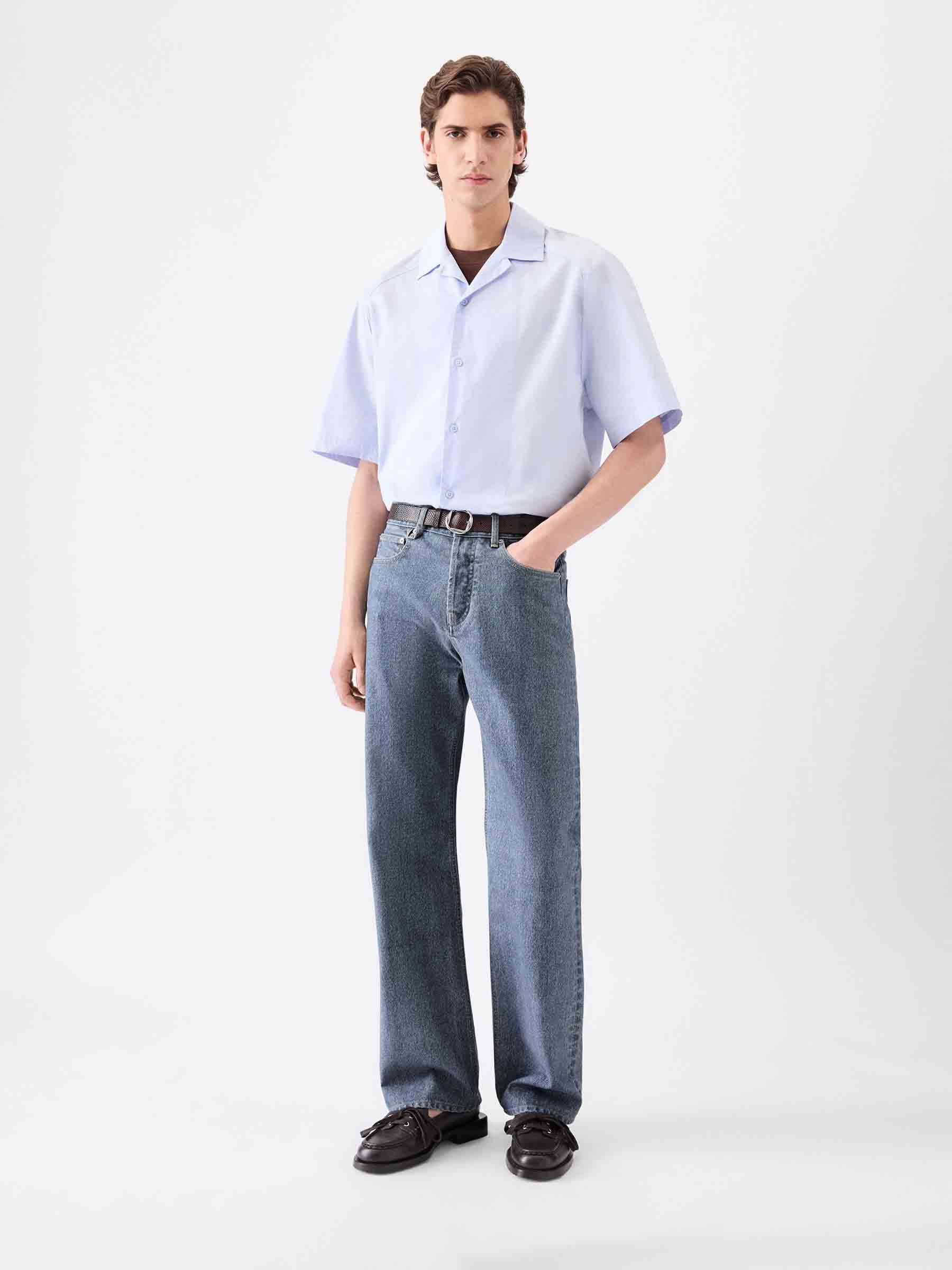 Jacquemus Hombre Barcelona Jeans Rectos de-Nîmes color Azul Denim sku 522-002858 01 - Foto 2