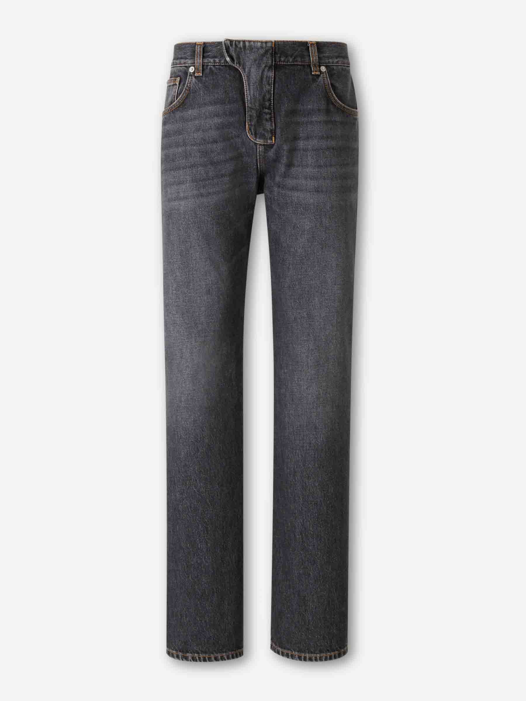 Balmain Hombre Barcelona Jeans Rectos Algodón color Gris Antracita sku 522-002869 01 - Foto 1