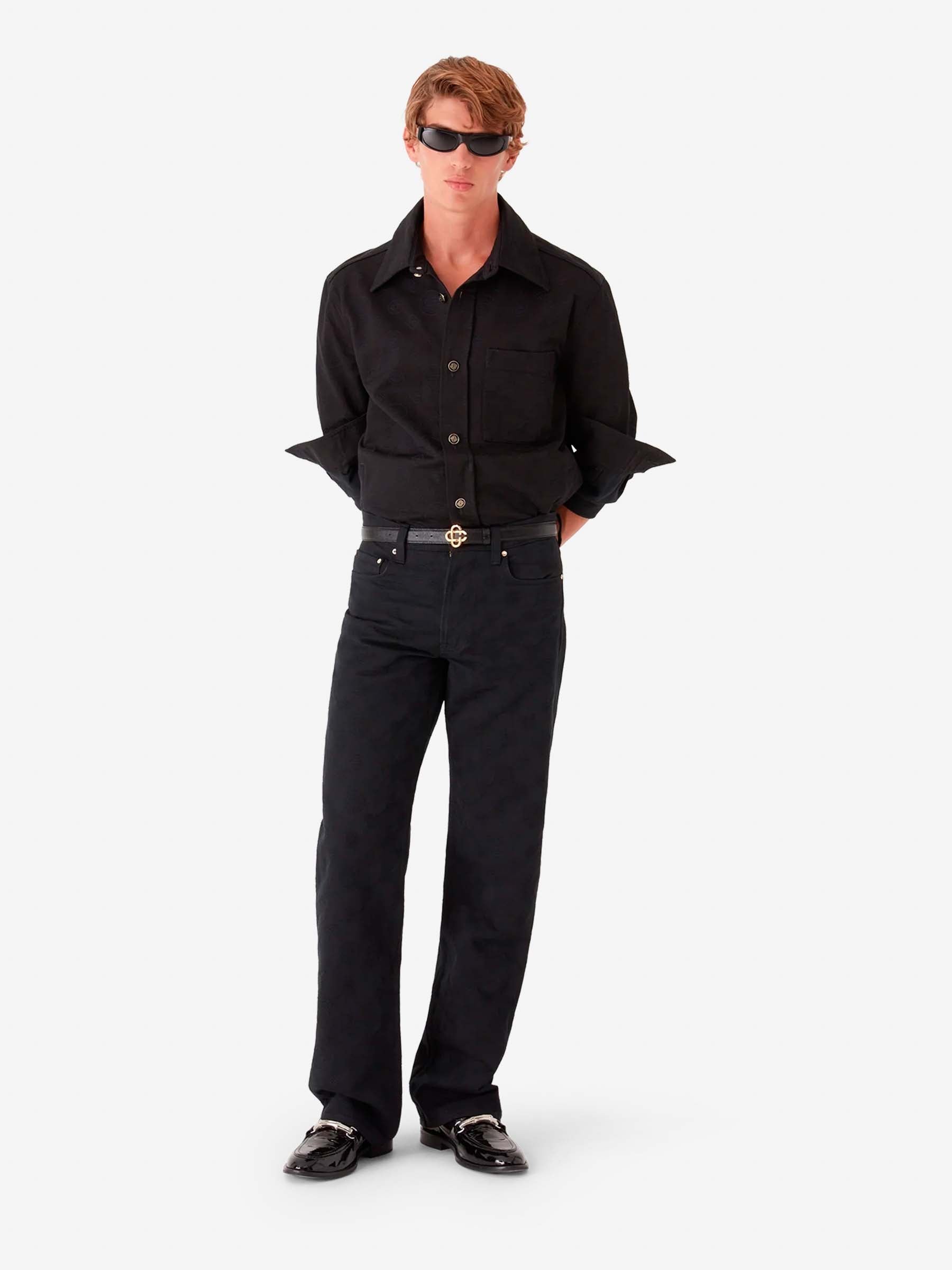 Casablanca Hombre Barcelona Jeans Rectos Monograma color Negro sku 522-002874 01 - Foto 2