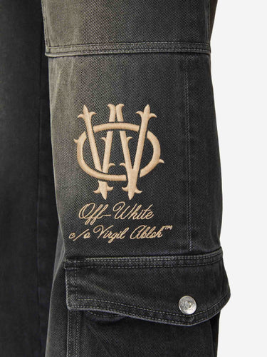 Off-White Hombre Barcelona Jeans Acampanados Logo color Gris Antracita sku 522-002880 01 - Foto 5