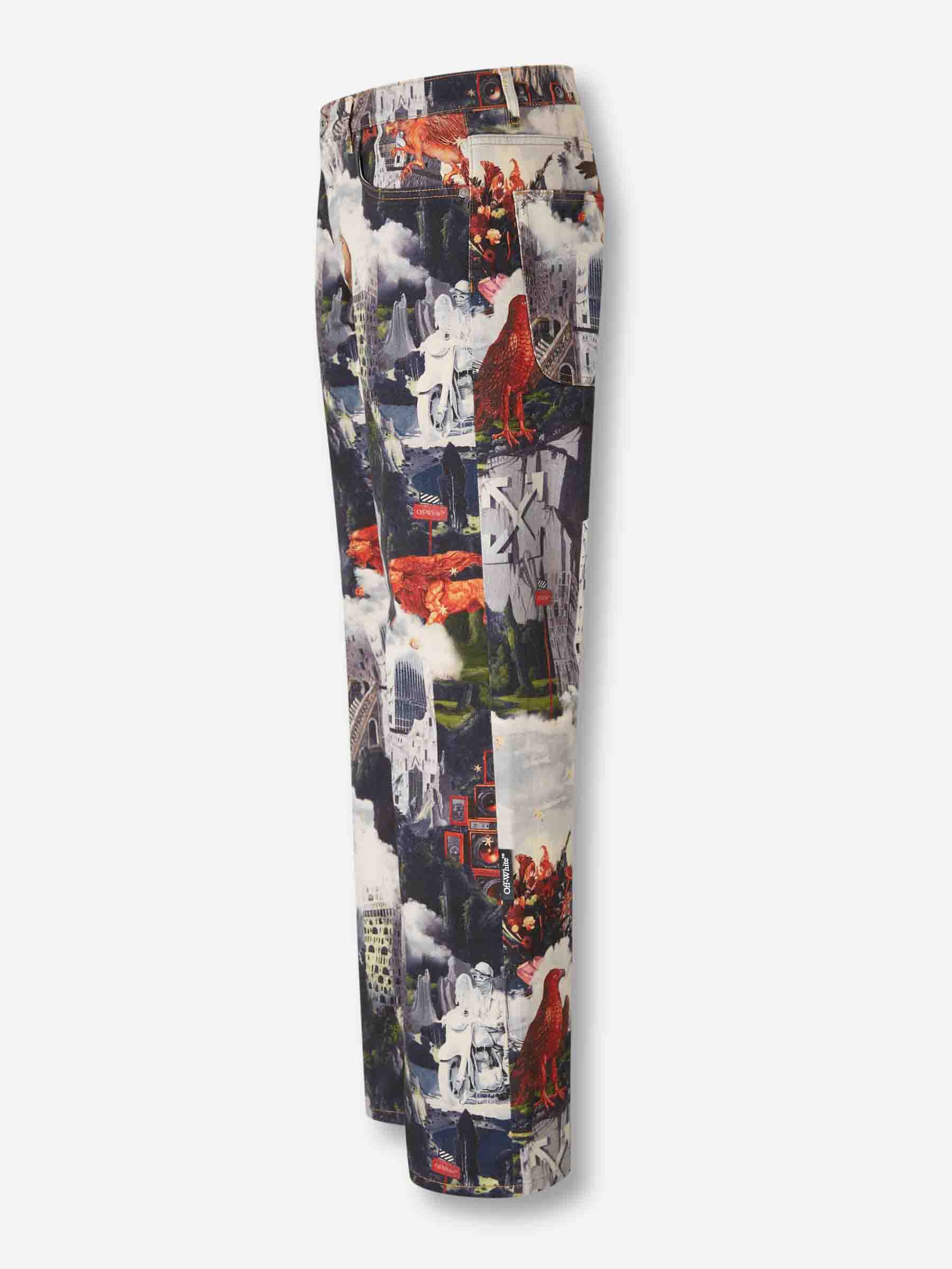 Off-White Hombre Barcelona Jeans Flared Estampado color Multicolor sku 522-002881 01 - Foto 2