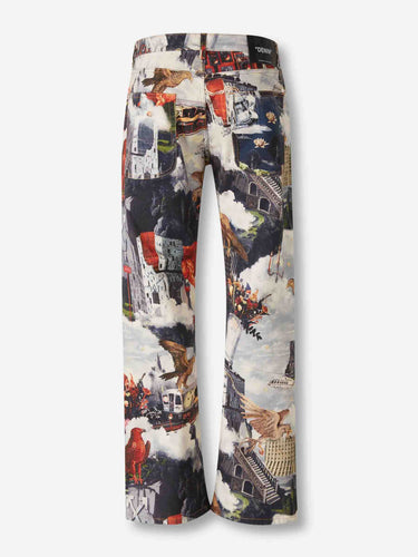 Off-White Hombre Barcelona Jeans Flared Estampado color Multicolor sku 522-002881 01 - Foto 3