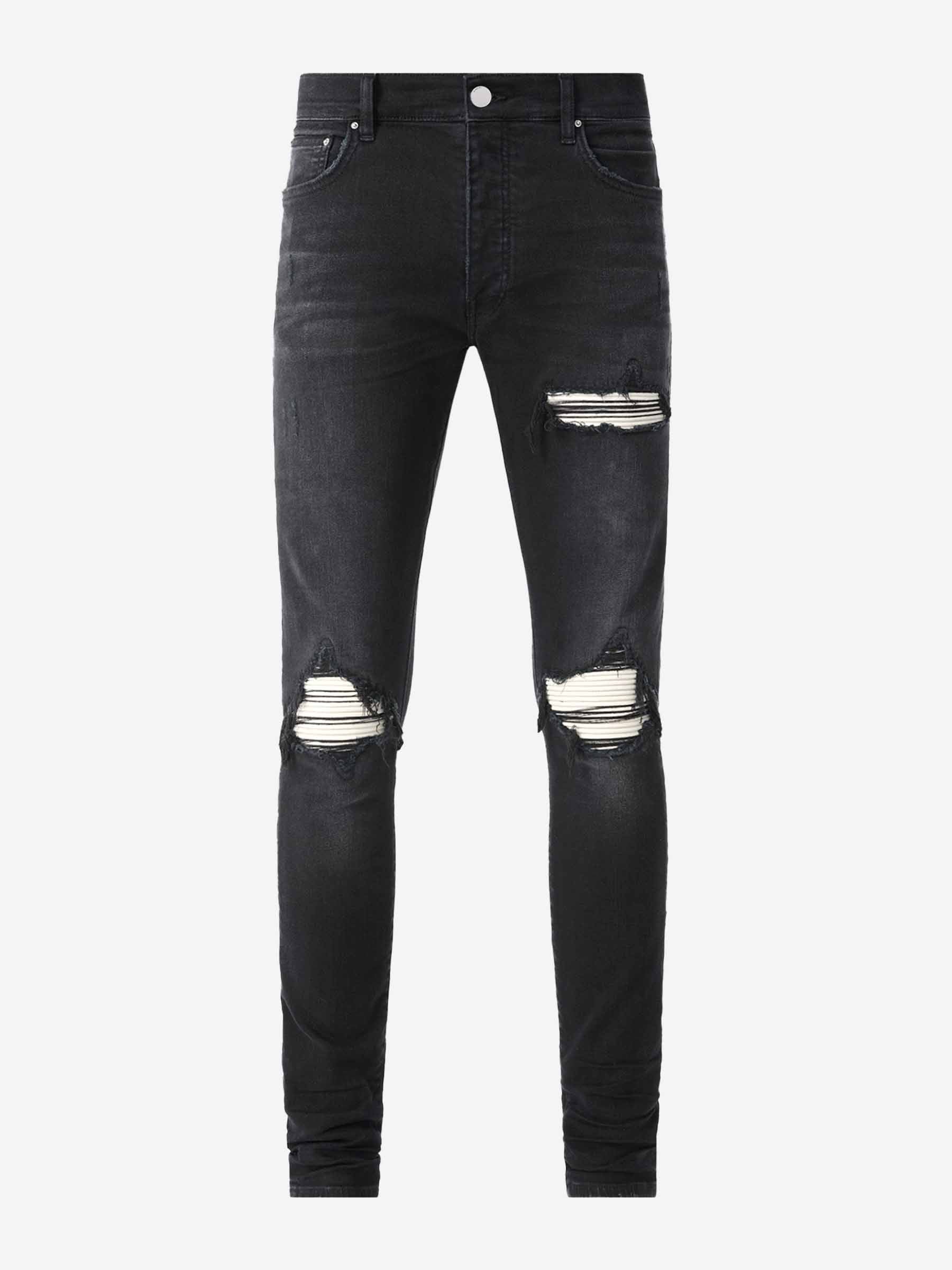 Amiri Hombre Barcelona Jeans Straight MX1 Ultrasuede color Negro sku 522-002885 02 - Foto 1
