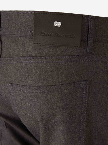 Marco Pescarolo Hombre Barcelona Pantalones Vestir Rectos color Marrón Oscuro sku 522-002887 04 - Foto 4