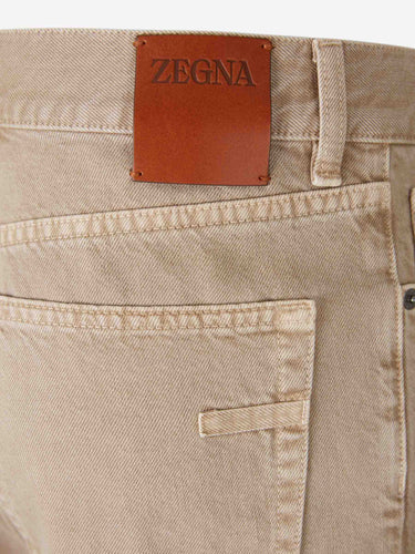 Zegna Hombre Barcelona Jeans Rectos Roccia color Taupe sku 522-002904 01 - Foto 4