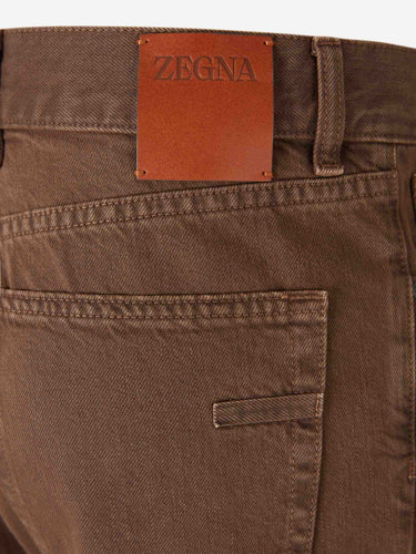 Zegna Hombre Barcelona Jeans Rectos Roccia color Marrón sku 522-002904 02 - Foto 4