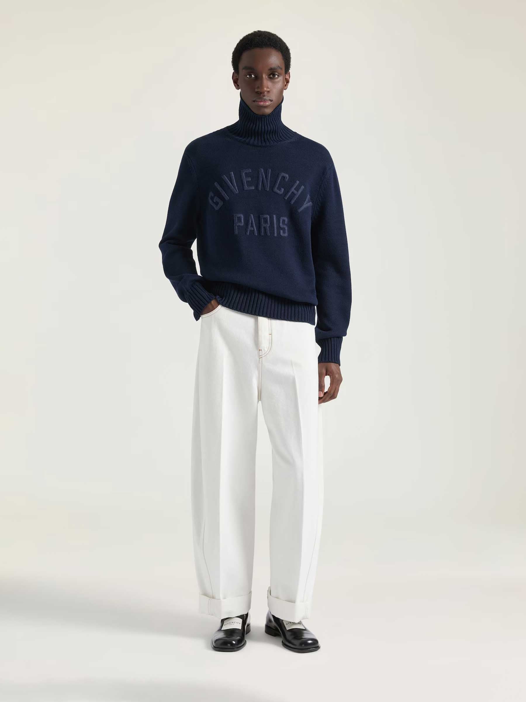 Givenchy Hombre Barcelona Jeans Rectos Anchos color Blanco sku 522-002906 01 - Foto 2