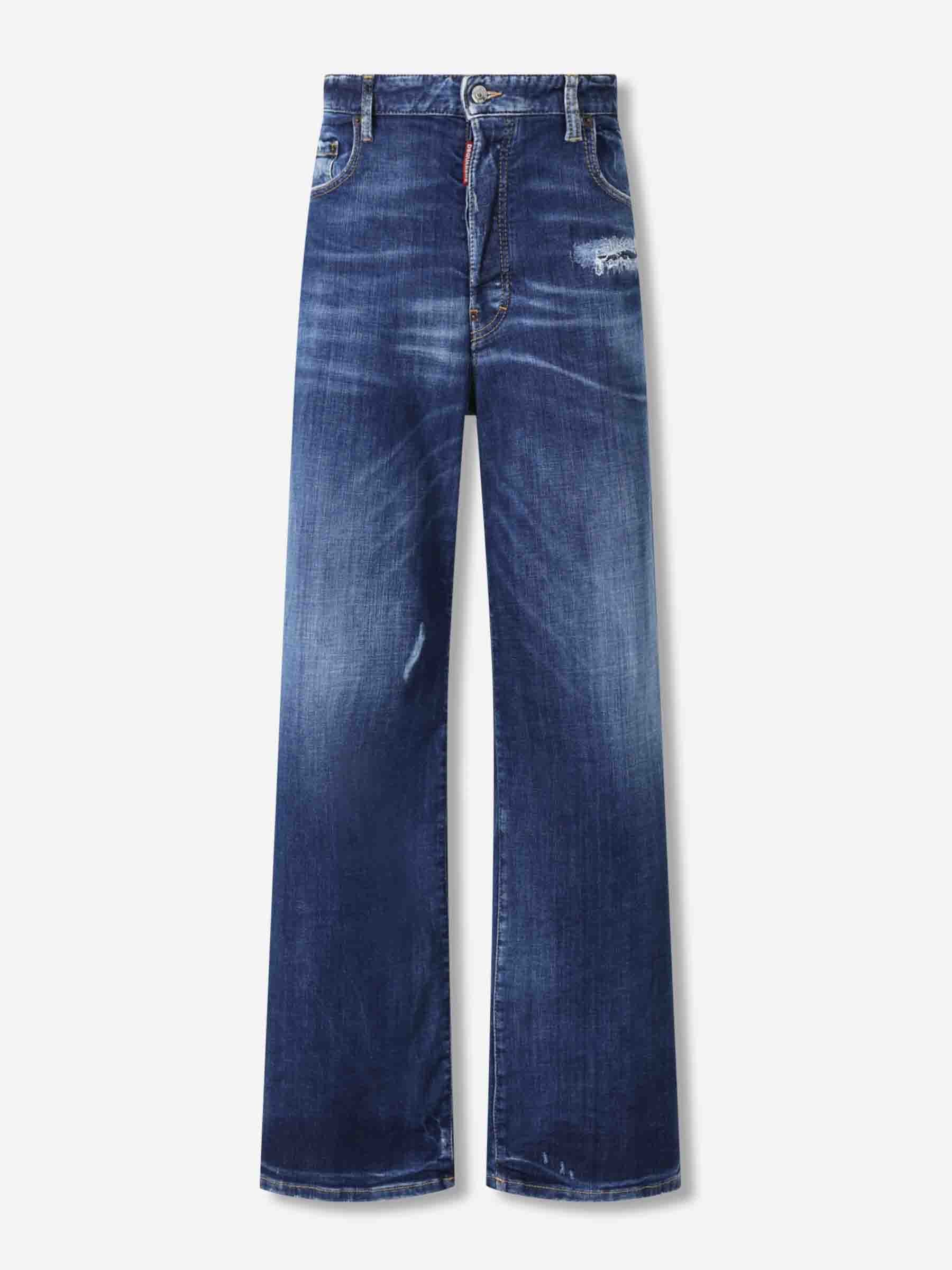 Dsquared2 Hombre Barcelona Jeans Rectos Desegastados color Azul Denim Oscuro sku 522-002908 01 - Foto 1