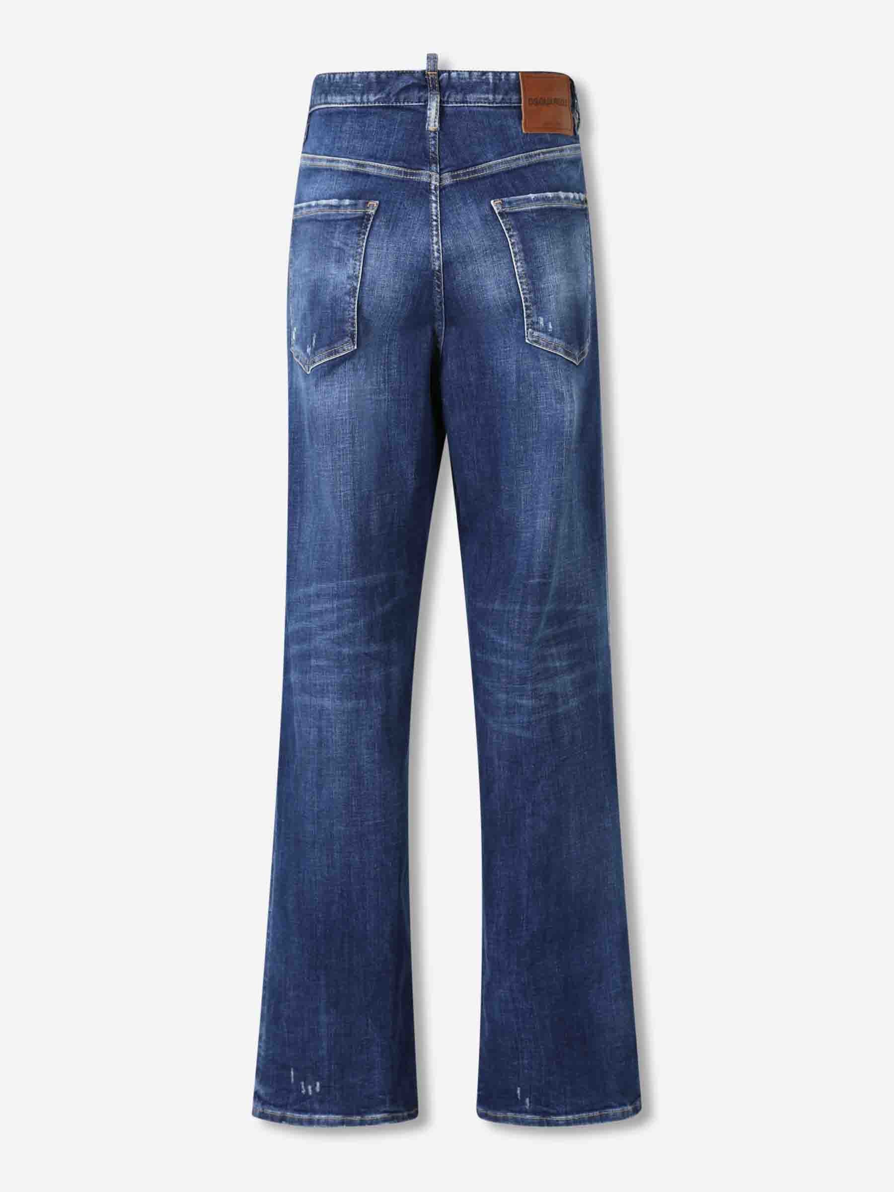 Dsquared2 Hombre Barcelona Jeans Rectos Desegastados color Azul Denim Oscuro sku 522-002908 01 - Foto 2