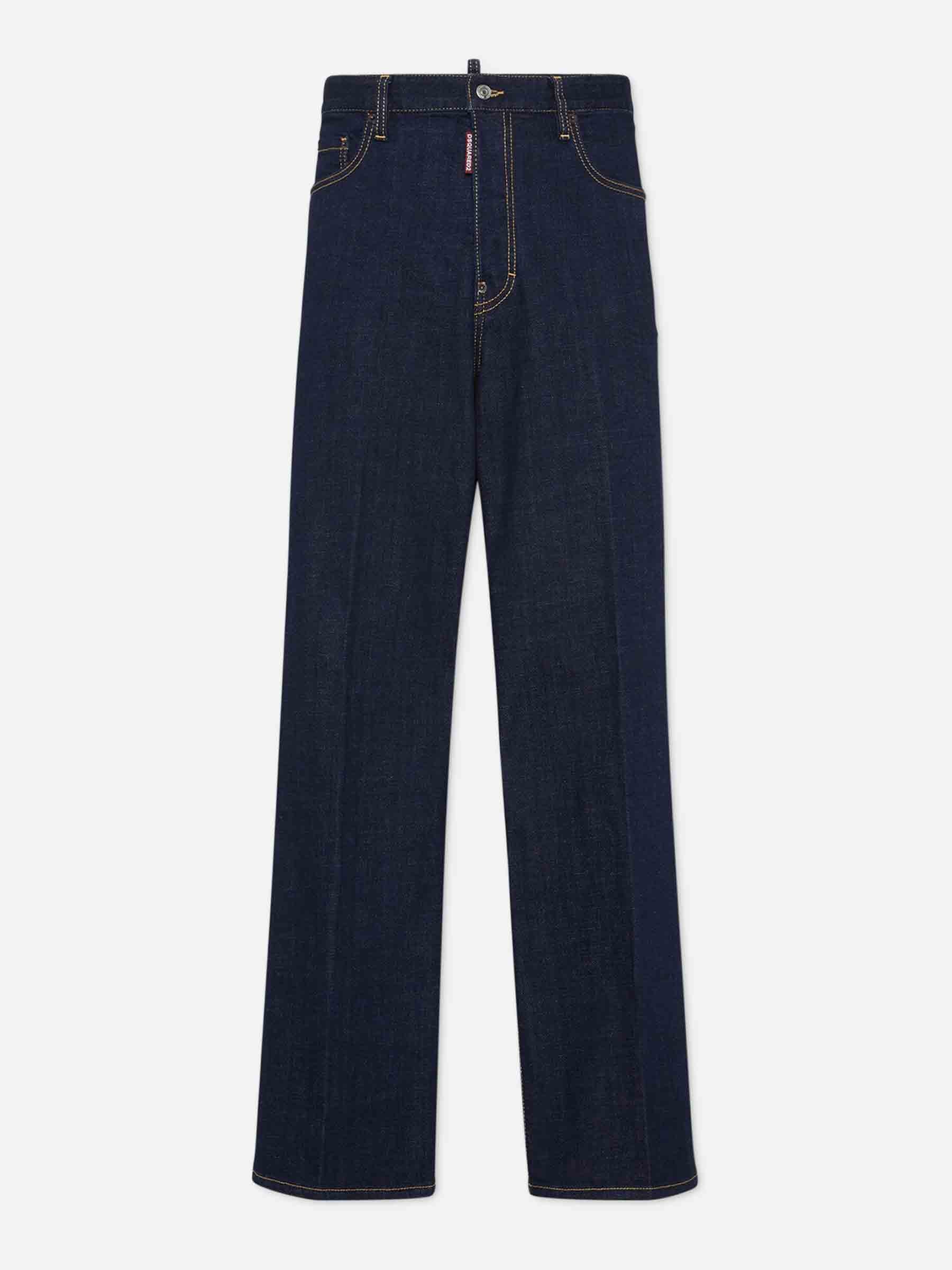 Dsquared2 Hombre Barcelona Jeans Anchos Algodón color Azul Denim Oscuro sku 522-002912 01 - Foto 1